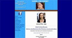 Desktop Screenshot of karenlynngorney.com